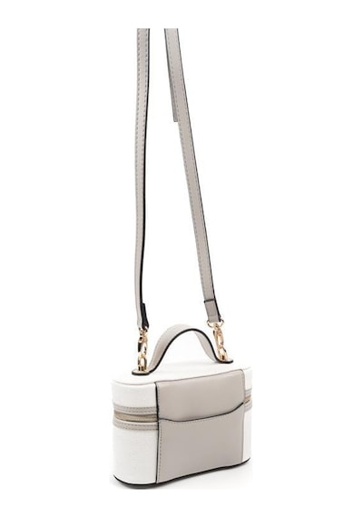 Silver Polo Sp1195 Kadın El Çantası Logolu Beyaz-a.gri