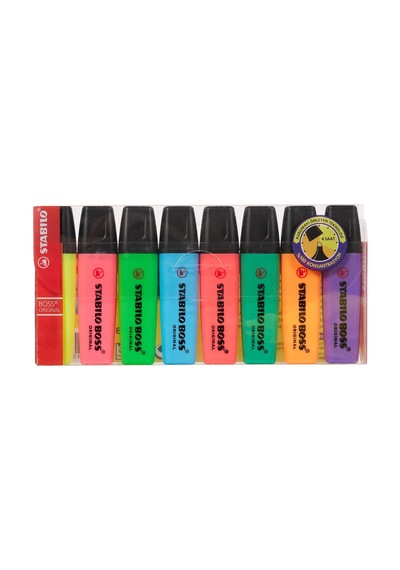 Stabilo Boss Original - Fosforlu Kalem - 8'li Paket - Çeşitli Ren Diğer
