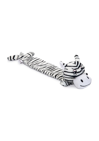 Hnrlıshp Beeztees Köpek Oyuncağı, Sesli, Zebra, Peluş, Siyah/beyaz, 53x10x5cm