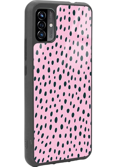 P13 Blue Max Pro Lite 2022 Pembe Benek Tasarımlı Glossy Telefon Kılıfı Çok Renkli