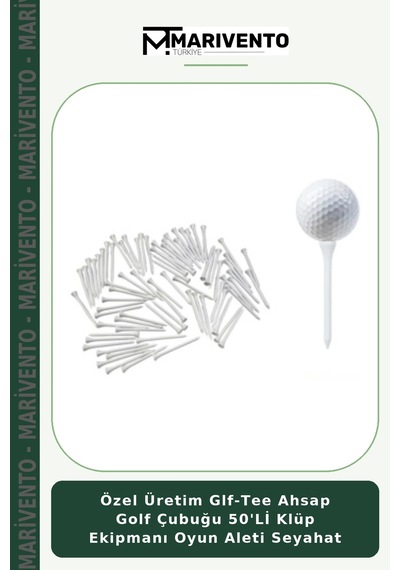 Özel Üretim Glf-tee Ahsap Golf Çubuğu 50'li Klüp Ekipmanı Oyun Aleti Seyahat Çok Renkli