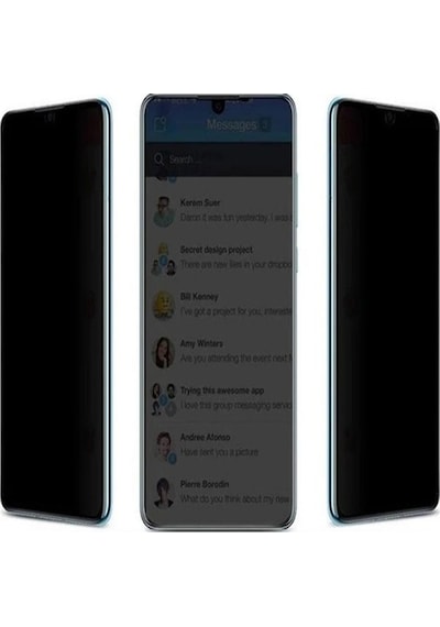 Ennar Apple iPhone 16 Pro Max Uyumlu Tam Kaplayan Hayalet Kırılmaz Cam Ekran Koruyucu