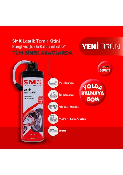Lastik Tamir Kiti 500ml - Lastik Onarım Spreyi, Oto İlk Ya
