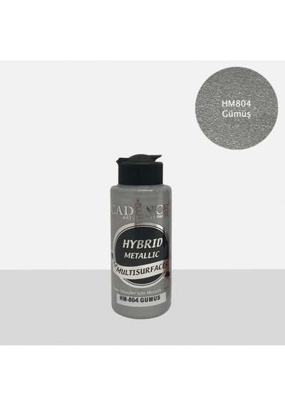 Hibrit Metalik Multisurface Akrilik Boya 120 Ml Hm804 Gümüş Karışık Karışık