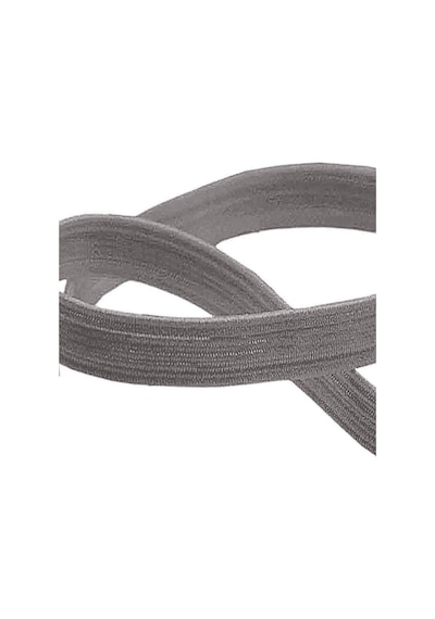Koyu Gri 20 Mm 5 Mt Dayanıklı Sert Yassı Elastik Şerit Lastik
