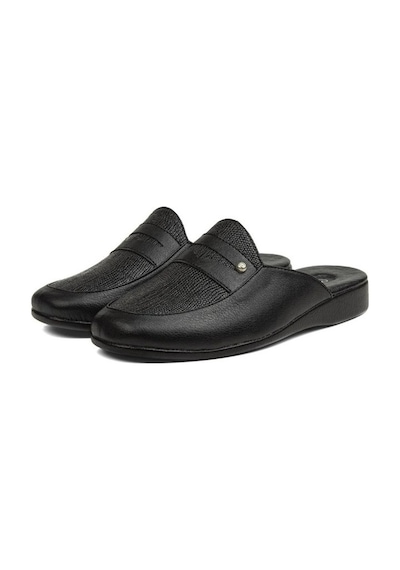 Pierre Cardin Pıercardın Pc-0288 Sıyah Kroko Erkek Terlik Siyah