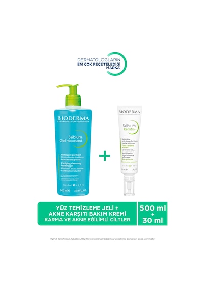 Sebium Kerato Karşıtı Bakım Kremi 30ml & Yüz Vücut Temizleme Jeli 500ml
