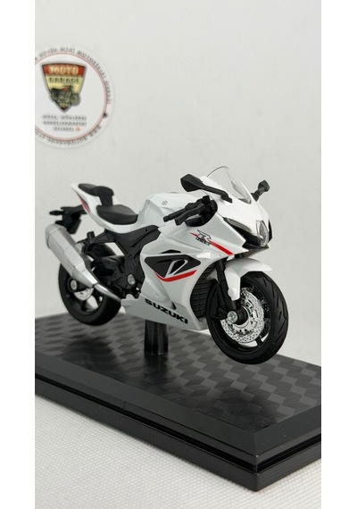 Suzuki Gsx-r1000r Beyaz 1:18 Ölçek Diecast Model Motosiklet