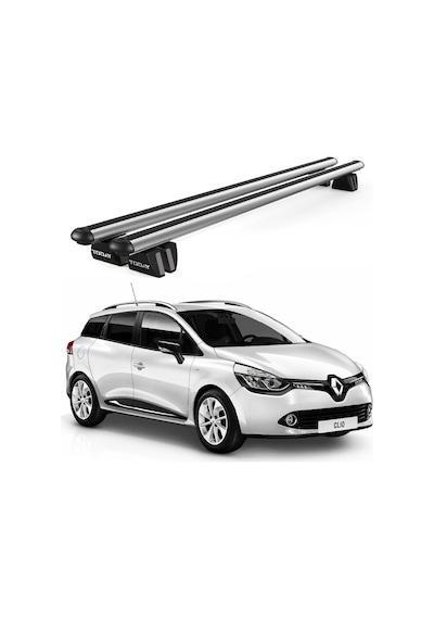 Pençe Renault Clio Sport Tourer 2013-2022 Uyumlu Gri Ara Atkı 109cm Port Bagaj Tavan Barı