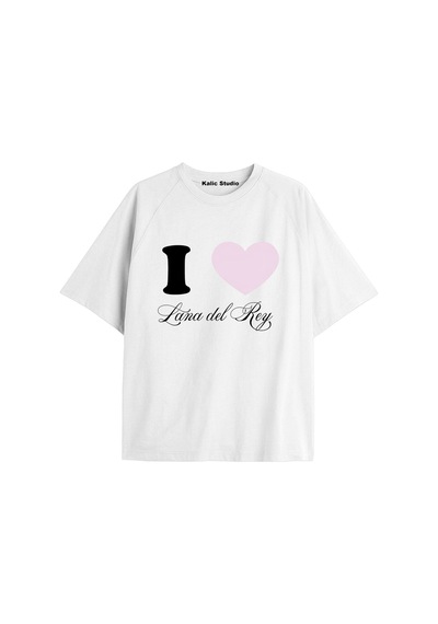 Kalic Studio Lana Del Rey Oversize T-shirt Kod36 Beyaz-36