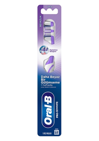 Oral-b Pro-3d White Beyazlık Diş Fırçası - Orta 5'li Avantaj Paketi Mıchu