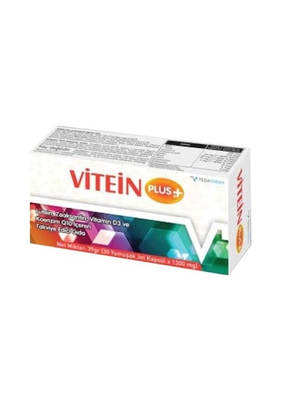 Vitein Plus 30 Yumuşak Jel Kapsül Gıda Takviyesi