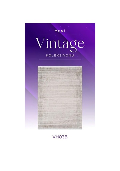 Royal Halı Vintage Vh03b Krem Vizon Akrilik Yumuşak Dokulu Modern Eskitme Halı
