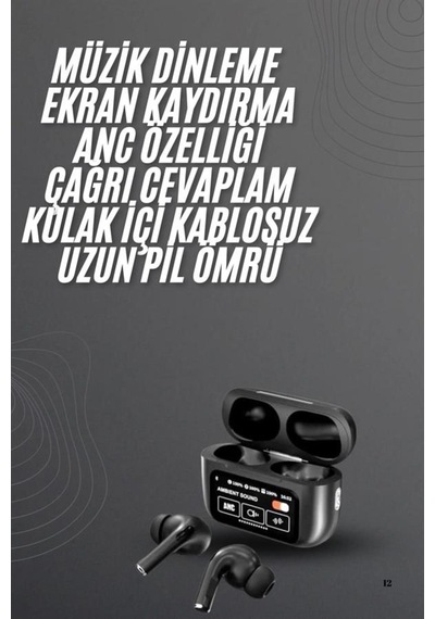 Yeni Nesil Pro Ekranlı Bluetooth Kulaklık 5.0 Bluetooth - Diğer