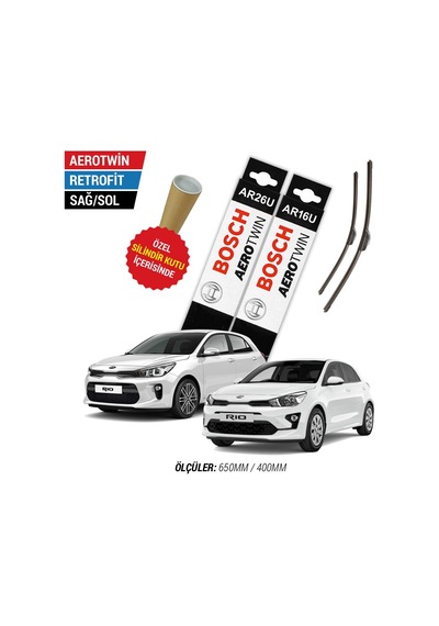 Bosch Aerotwin Kia Rio Silecek Takımı (2017-2021)