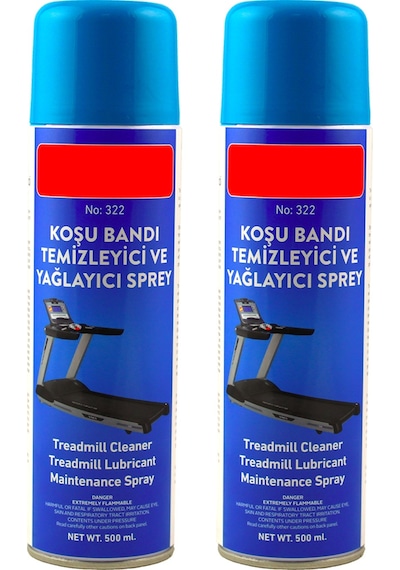 Koşu Bandı Bakım Silikon Yağı 2 Adet 500 ML Yağlayıcı Sprey