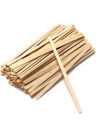 Cropix Tahta Karıştırıcı, 400 Adet, 11 Cm, Bambu Karıştırıcı, Kokusuz