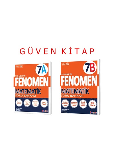 Fenomen Yayınları 7.sınıf Matematik A-b Soru Bankası Seti
