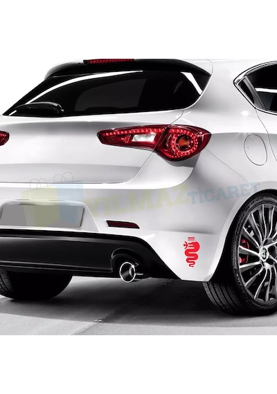 Alfa Romeo Logo Amblem Arma Oto Sticker Etiket Yapıştırma 2 Adet