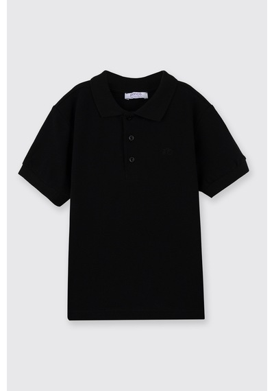 Panço Erkek Çocuk Siyah Polo Yaka Tişört