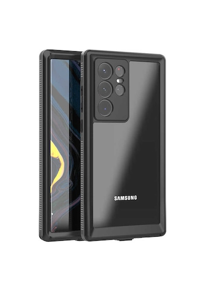 Zore Galaxy S22 Ultra Uyumlu Ogaa 1-1 Su Geçirmez Uyumlu Ogaa-siyah