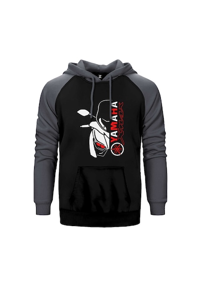 Yamaha Xmax Face Kırmızı Renk Reglan Kol Sweatshirt / Hoodie