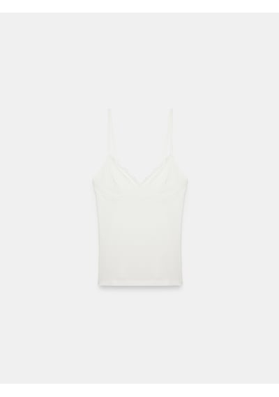Dilvin 21191 Dantelli Top-ekru
