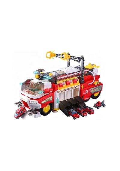 Maxx Wheels Sesli Ve Işıklı Kurtarma Garaj Seti 50200 Fire Rescue