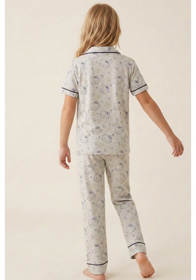 Siyah İnci Hello Kitty Lisanslı %100 Pamuk Pembe Çok Renkli Düğmeli Biyeli Pijama Takım 26120451 Gri Lacivert Siyah İnci Hello Kitty Lisanslı %100 Pamuk Pembe Çok Renkli Düğmeli Biyeli Pijama Takım 26120451 Gri Lacivert