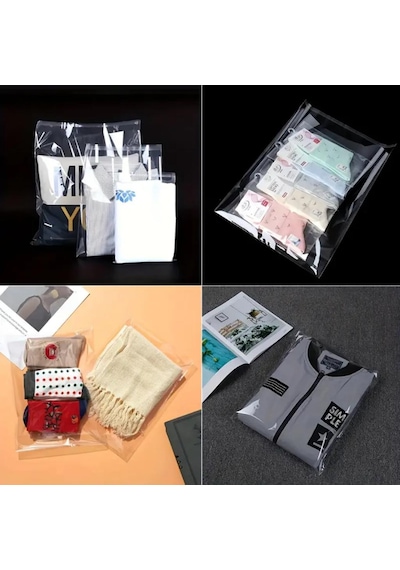 1000 Adet 10x15 Kendinden Yapışkanlı Açılıp Kapanabilir Şeker Kurabiye Şeffaf Plastik Poşet Torba