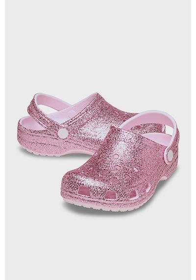 Crocs Classic Chunky Glitter Clog T Simli Terlik Kız Çocuk Terlik 211940-6zw Pembe