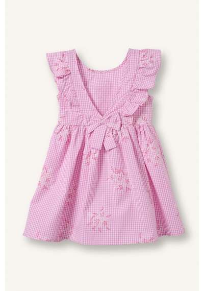 Defacto %100 Pamuk Kolsuz Poplin Pembe Elbise Kız Bebek H9619a526hspn171 Pembe-pn171