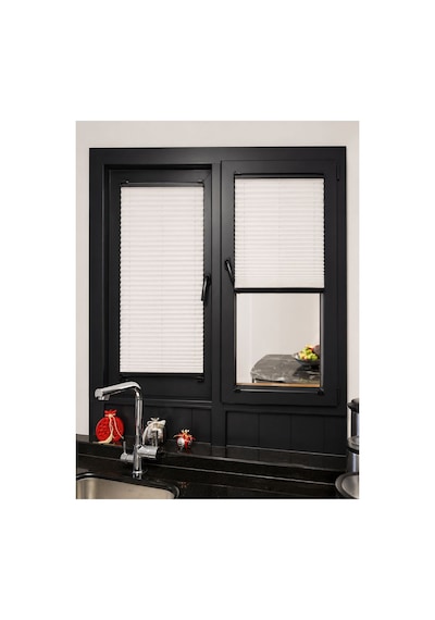 Hanedizayn Isıcam Plise Perde Delmeden Montaj Güneş Kırıcı Ölçüye Özel Üretim Cam Balkon, Mutfak, Ofis Ve Tüm Pvc Pencereler İçin Çok Renkli 3809vızon