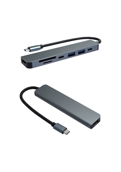 Type-c 7in1 Hub Çoklayıcı 4k Uhd 87w Pd Usb 3.0 X2 Hdtv Sd/tf Port Usb Çoklayıcı Mt8901