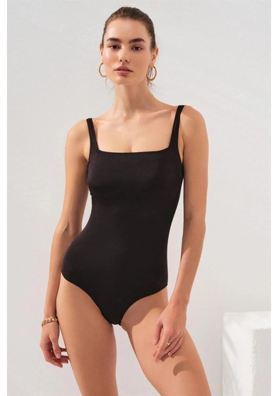 Pierre Cardin 231125 Karamel Kare Yaka Mayo Siyah