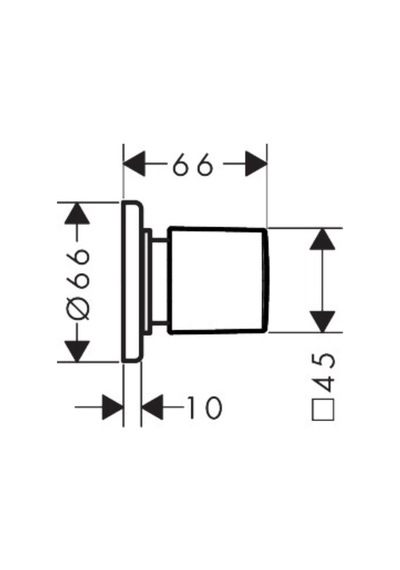Hansgrohe Metris E Ankastre Stop Valf Ve İç Seti - 31677000-15974180 Krom