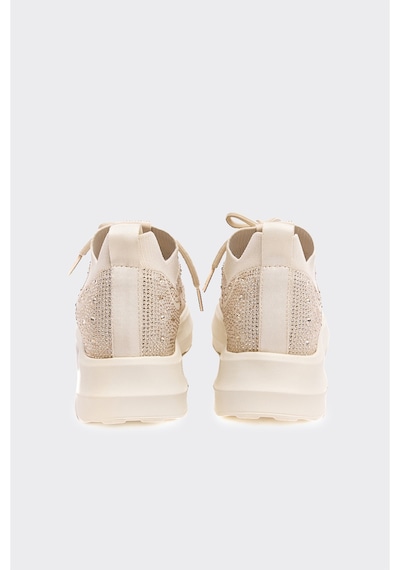 Derinet Comfort Taban Taşlı Kadın Sneaker Bej Bej