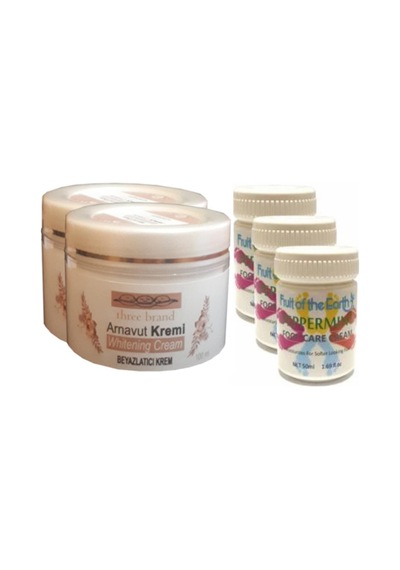 Hintohu Three Brand 100ml Arnavut Aklıkkremi 2ad+foot Carecream 50ml Ayakbakımkremi Naneferahlığıvekokusu3ad