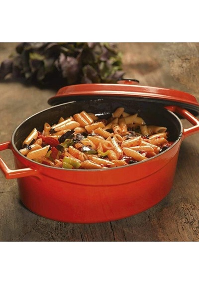 Oval Döküm 21x27 Cm Tencere Kırmızı Lvotc27k2r Çok Renkli