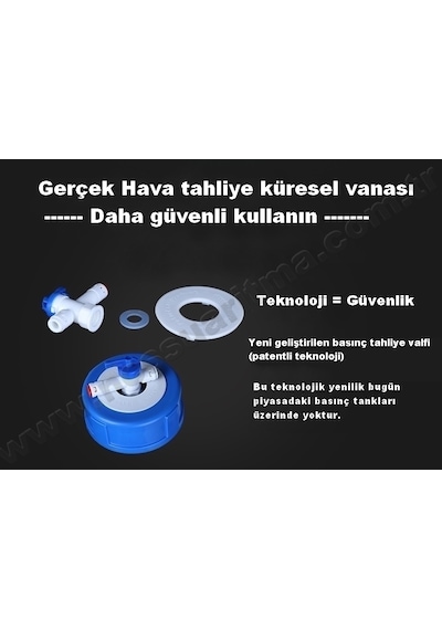 3.2 Galon Nsf Onaylı Plastik Ro Su Tankı