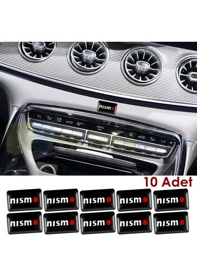 Nissan Nismo Torpido Direksiyon Jant Logo Damla Sticker Arma 10 Adet