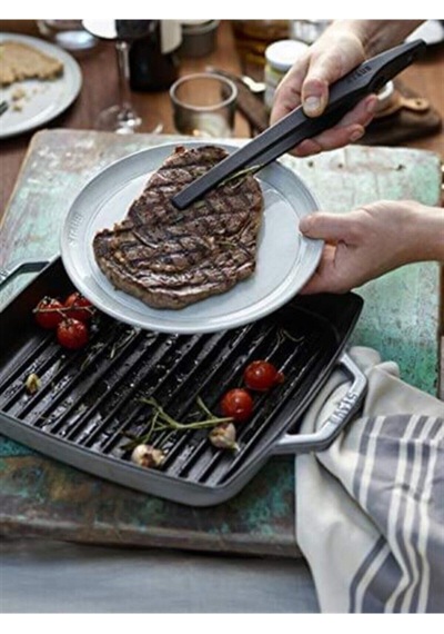 Staub Silikon Siyah Maşa 31 CM