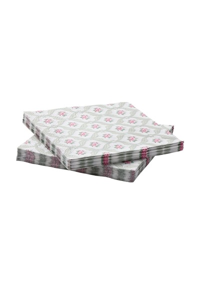 Ikea Forvantad Çiçek Desenli Peçete 30'lu 33 x 33 CM