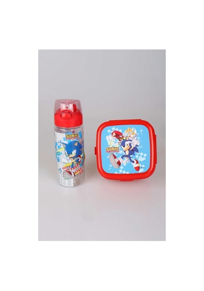 Sonic Beslenme Kabı Ve 500 Ml Su Matarası Çok Renkli