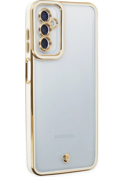 Samsung Galaxy M23 Kılıf Liva Lens Silikon - Beyaz Düz Renkli