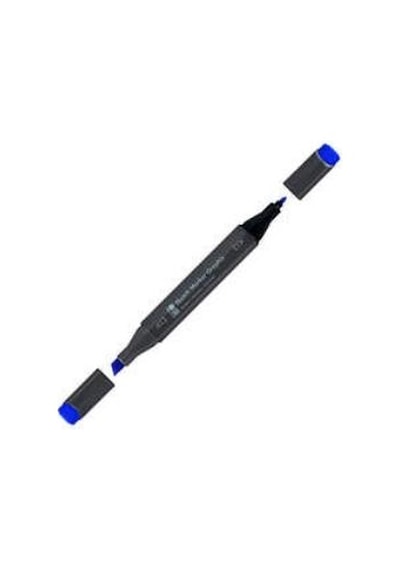 Marabu Graphix Sketch Marker Çift Uçlu Kalem 958 Ultramarine Blue