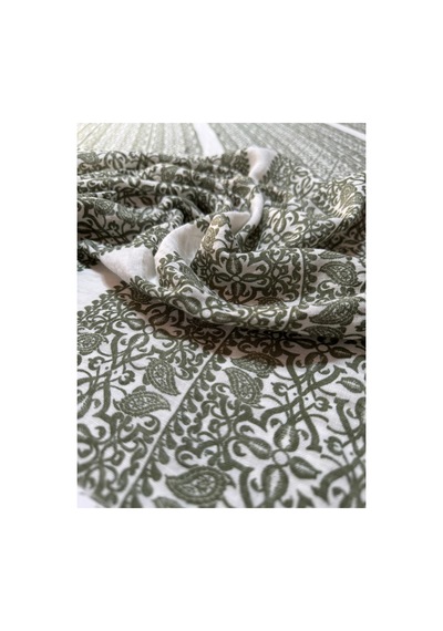 En 150 Cm Pamuklu Organik Dökümlü Keten Kumaş Elbise,kimono, Çocuk Giyim -502 Haki