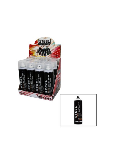 Steel Ck-4671 Beyaz Sprey Boya 200ml- 12'li Paket