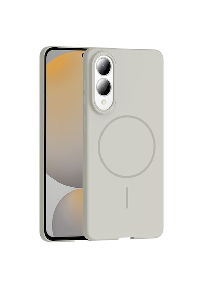 Zore Galaxy S25 Edge Kılıf M-safe Şarj Özellikli Nvth Ruby Sert Kapak - Lacivert