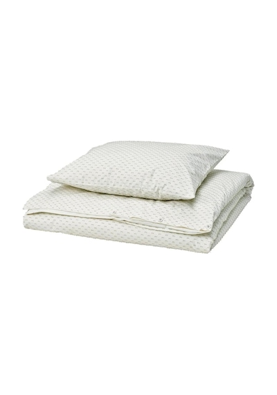 Ikea Bandknıppe Tek Kişilik Nevresim Takımı 150 X 200 Cm Beyaz - Yeşil